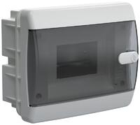 Корпус ЩРВ-П-6 UNION Compact IP41 черн. прозр. дверь пластик. IEK UIC-KP12-V-06-41-K01 - УПС инжиниринг
