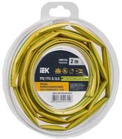 Трубка термоусадочная ТТУ нг-LS 5/2.5 желт./зел. (уп.2м) IEK UDR12-005-D25-002-K52-T - УПС инжиниринг