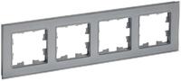Рамка 4-м BRITE РУ-4-2-БрСе стекло сер. IEK BR-M42-G-K03 - УПС инжиниринг