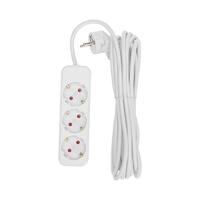 Удлинитель 3х5м с заземл. STANDARD 3х1кв.мм бел. Rexant 13-4011 - УПС инжиниринг