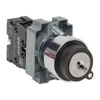 Переключатель BG21 2P с замком (не возврат.) NO EKF xb2-bg21 - УПС инжиниринг