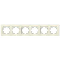 Рамка 6-м Афина универс. сл. кость (ivory) Universal A1043-I - УПС инжиниринг