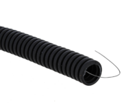 Труба гофрированная ПВХ d32мм с протяжкой черн. (уп.50м) Plast EKF tg-z-32-50-black - УПС инжиниринг