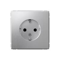 Розетка ArtGallery 16А с заземл. защ. шторки механизм алюм. SE GAL000345 - УПС инжиниринг