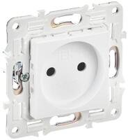 Розетка SKANDY 10А без заземл. без защ. шторок SK-R02W арктич. бел. IEK SK-R10-10-K01 - УПС инжиниринг