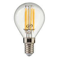 Лампа светодиодная филаментная RS F P45 E14 7W 220-240V 2700К 7Вт 810лм Ra 90 шар Русский Свет 15011245089 - УПС инжиниринг