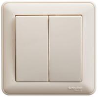 Выключатель 2-кл. СП W59 10А IP20 10AX в сборе сл. кость SE VS510-252-28 - УПС инжиниринг