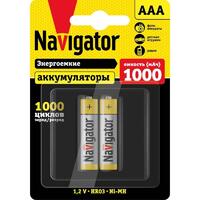 Аккумулятор AAA/HR03 94 462 NHR-1000-HR03-BP2 (блист.2шт) Navigator 94462 - УПС инжиниринг