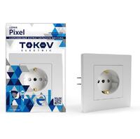 Розетка 1-м СП Pixel 16А IP20 с заземл. защ. шторки в сборе бел. TOKOV ELECTRIC TKE-PX-R1FZSF-C01 - УПС инжиниринг
