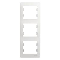 Рамка 3-м Glossa вертикал. бел. SE GSL000107 - УПС инжиниринг