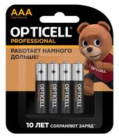 Элемент питания алкалиновый AAA/LR03 (блист. 4шт) Professional Opticell 5052002 - УПС инжиниринг