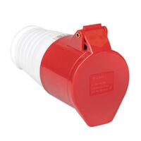 Розетка кабельная 16А 380В 3P+РЕ IP44 (214) EKF ps-214-16-380 - УПС инжиниринг