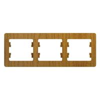 Рамка 3-м Glossa горизонт. дерево дуб SE GSL000503 - УПС инжиниринг