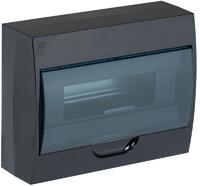 Корпус навесной ЩРН-П-12 Krepta 3 IP41 пластик. черн. IEK MKP12-N-12-41-K02 - УПС инжиниринг