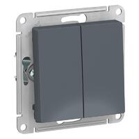 Выключатель 2-кл. СП AtlasDesign 10А IP20 (сх. 5) 10AX механизм грифель SE ATN000751 - УПС инжиниринг