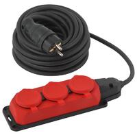 Удлинитель силовой UK-3e-3x1.5-10m-IP44(KG) с заземлением 3 розетки каучук 10м КГ 3х1.5кв.мм IP44 Эра Б0057580 - УПС инжиниринг