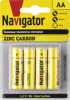 Элемент питания солевой AA/R6 94 758 NBT-NS-R6-BP4 (блист.4шт) Navigator 94758 - УПС инжиниринг
