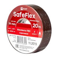 Изолента ПВХ 19мм (рул.20м) кор. SafeFlex EKF plc-iz-sf-br - УПС инжиниринг