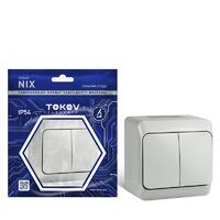 Выключатель 2-кл. ОП Nix 10А IP54 250В сер. TOKOV ELECTRIC TKE-NX-V2-C06-IP54 - УПС инжиниринг