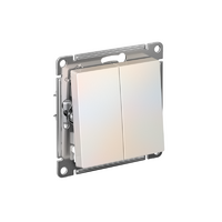 Выключатель 2-кл. СП AtlasDesign 10А IP20 (сх. 5) 10AX механизм жемчуж. SE ATN000451 - УПС инжиниринг