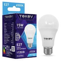 Лампа светодиодная 15Вт А60 6500К Е27 176-264В TOKOV ELECTRIC TKE-A60-E27-15-6.5K - УПС инжиниринг