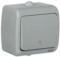 Переключатель проходной 1-кл. 1п ОП Aquatic 10А IP54 ВС-20-1-2-А сер. IEK EVA12-K03-10-54 - УПС инжиниринг