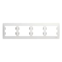 Рамка 4-м Glossa горизонт. бел. SE GSL000104 - УПС инжиниринг
