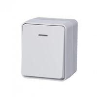 Выключатель 1-кл. ОП AtlasDesign Profi54 IP54 10AX с подсветкой бел. SE ATN540113 - УПС инжиниринг