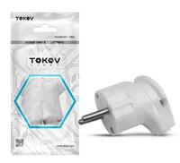 Вилка угловая 16А 250В с заземл. бел. TOKOV ELECTRIC TKL-PLUZ-C01 - УПС инжиниринг