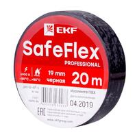 Изолента ПВХ 19мм (рул.20м) черн. SafeFlex EKF plc-iz-sf-b - УПС инжиниринг