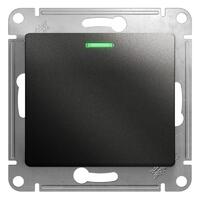 Переключатель проходной 1-кл. СП Glossa 10А IP20 (сх. 6а) 10AX с подсветкой механизм антрацит SE GSL000763 - УПС инжиниринг