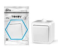 Выключатель 1-кл. ОП Dita IP54 10А 250В бел. TOKOV ELECTRIC TKL-DT-V1-C01-IP54 - УПС инжиниринг