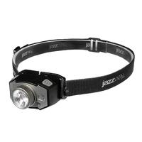 Фонарь аккумуляторный налобный AccuH1-L5WZ-bk zoom LED 5Вт + 2хRED SMD IP54 5 режимов: 100проц. 180лм 3.5ч/50проц. 110лм 5.5ч/30проц. 65лм 15ч/красн. 28ч/мигающ. красн. 12ч аккум. 0.8А.ч управл. жестами черн./сер. JazzWay 5036642 - УПС инжиниринг