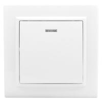 Выключатель 1-кл. СП Минск 10А IP20 с индикатором бел. Basic EKF ERV10-121-10 - УПС инжиниринг