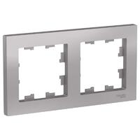 Рамка 2-м AtlasDesign универс. алюм. SE ATN000302 - УПС инжиниринг