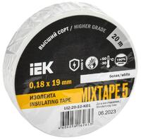 Изолента ПВХ 0.18х19мм бел. (рул.20м) IEK UIZ-20-10-K01 - УПС инжиниринг