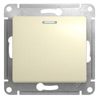 Переключатель проходной 1-кл. СП Glossa 10А IP20 (сх. 6а) 10AX с подсветкой механизм беж. SE GSL000263 - УПС инжиниринг