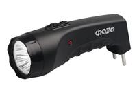 Фонарь аккумуляторный ручной AccuF2-L04-bk 4LED 2 режима: 100проц./25проц. аккум. 0.4А.ч выдвижная вилка индикатор зарядки черн. ФАZА 5000797 - УПС инжиниринг