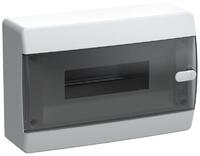 Корпус ЩРН-П-12 UNION Compact IP41 черн. прозр. дверь пластик. IEK UIC-KP12-N-12-41-K01 - УПС инжиниринг
