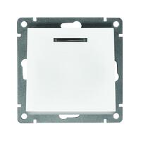 Выключатель 1-кл. СП Афина 10А IP20 с подсветкой механизм бел. Universal A0121 - УПС инжиниринг