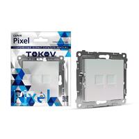 Розетка компьютерная 2-м СП Pixel RJ45 кат.5E механизм перламутр. TOKOV ELECTRIC TKE-PX-RC2-C04 - УПС инжиниринг