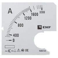 Шкала сменная для A721 1600/5А-1.5 PROxima EKF s-a721-1600 - УПС инжиниринг