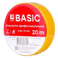 Изолента класс А 0.18х19мм (рул.20м) желт. EKF plc-iz-a-y - УПС инжиниринг