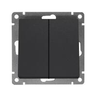 Выключатель 2-кл. СП Афина 10А IP20 механизм графит Universal A0023-Gr - УПС инжиниринг