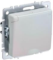 Розетка BRITE РСбш10-3-БрЖ 16А IP20 с заземл. защ. шторки с крышкой механизм жемчуж. IEK BR-R16-16-K36 - УПС инжиниринг