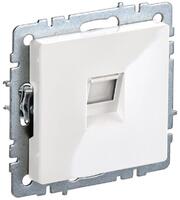 Розетка компьютерная СП RJ45 кат.6 BRITE РК11-БрБ механизм бел. IEK BR-K10-2-K01 - УПС инжиниринг