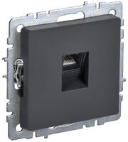 Розетка компьютерная СП RJ45 кат.5E BRITE РК10-БрГ механизм графит IEK BR-K10-1-K53 - УПС инжиниринг