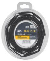 Трубка термоусадочная ТТУ нг-LS 4/2 черн. (уп.2м) IEK UDR12-004-002-002-K02-T - УПС инжиниринг
