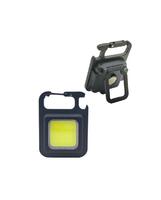 Фонарь-брелок аккумуляторный походный кемпинг 6Вт COB LED Li-po 502030 200мА.ч USB-шнур type C корпус ABS-пластик алюм. открывалка магнит на корпусе карабин регулируемая подставка КОСМОС KOC207Lit - УПС инжиниринг