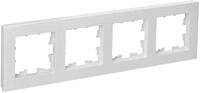 Рамка 4-м BRITE РУ-4-Бр бел. рифленый IEK BR-M42-51-K01 - УПС инжиниринг